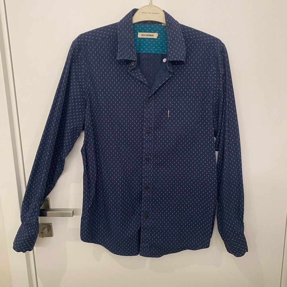 BEN SHERMAN Blue Button Down Shirt